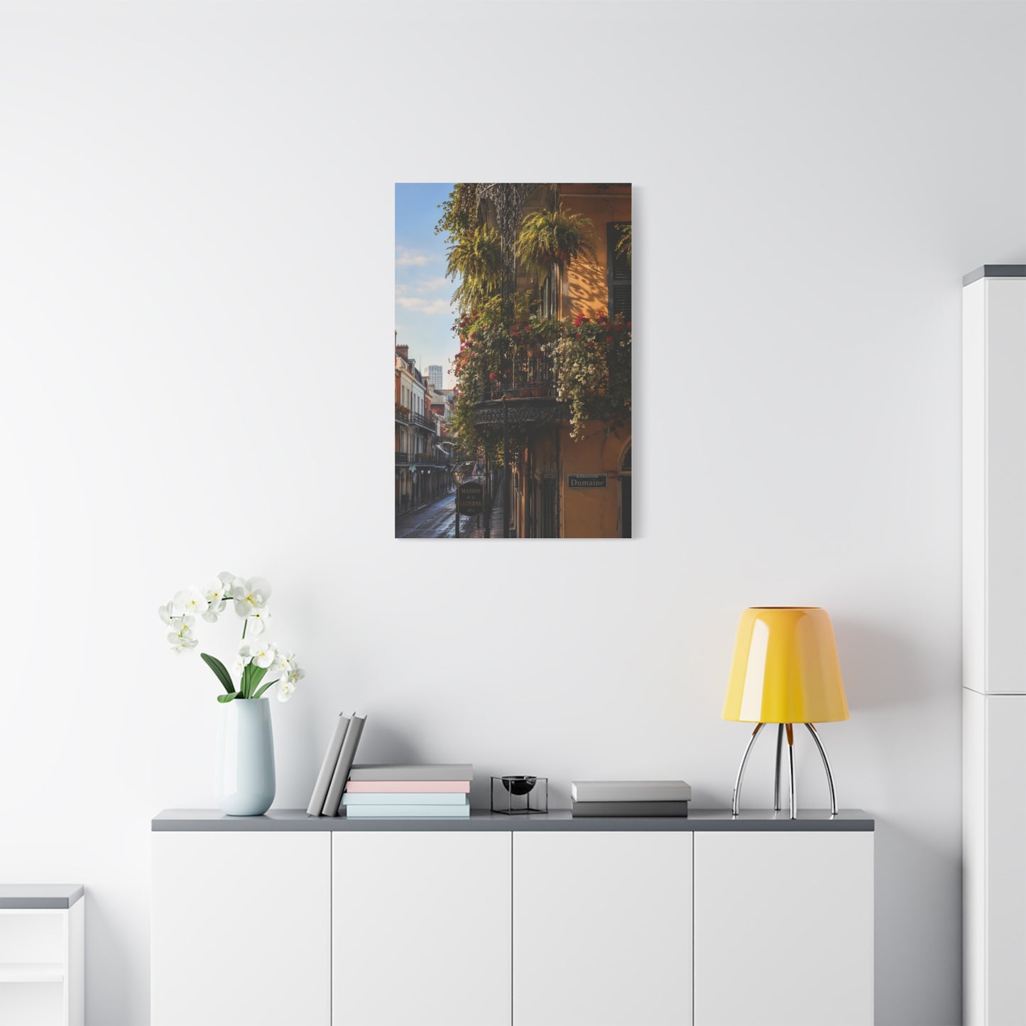 French Quarter Balcony Floral Detail Wall Art & Canvas Print