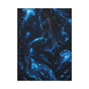 Bioluminescent Deep Sea Mermaid Wall Art & Canvas Print