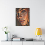 Copper Monocle Freckled Portrait Wall Art & Canvas Print