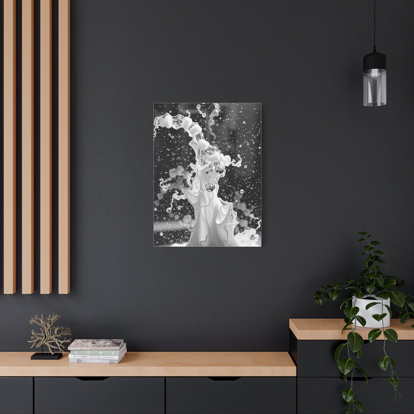 Gray & White Art Canvas Art 3 Wall Art & Canvas Print