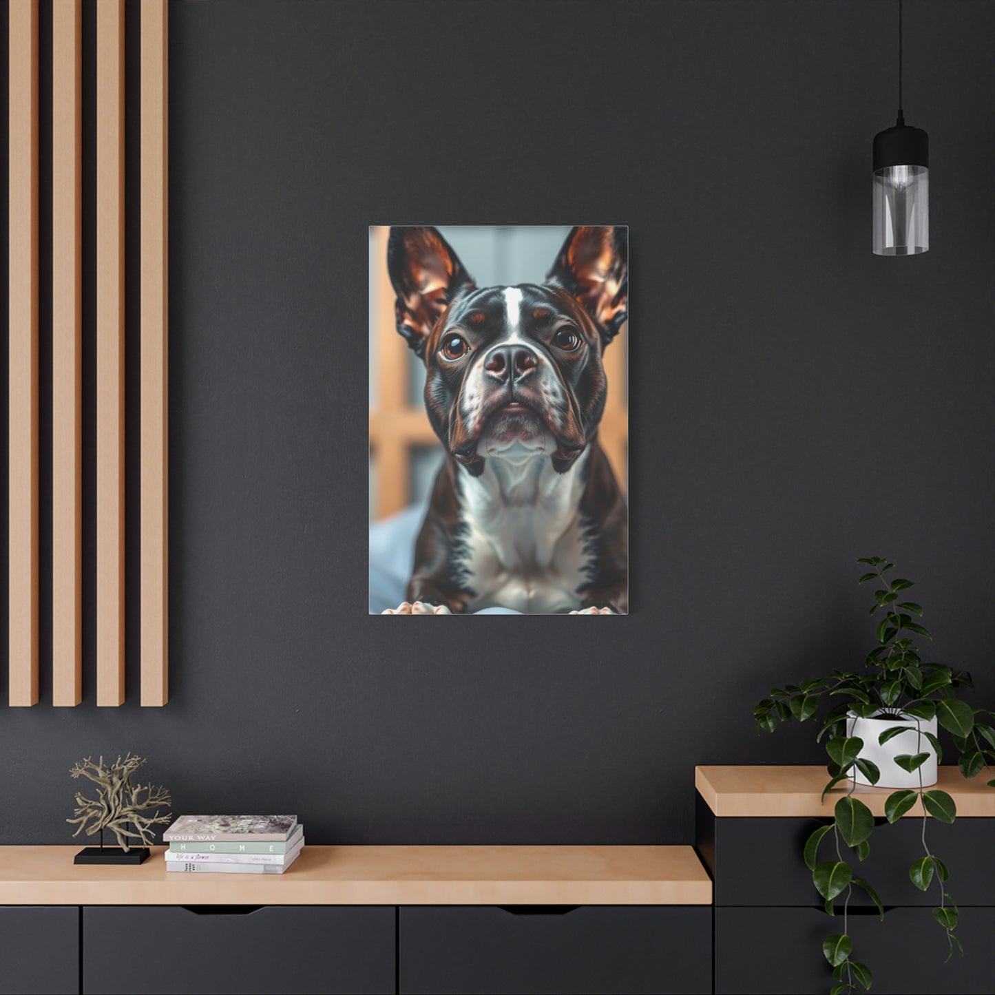 Masterpiece Boston Terrier Art Vision Wall Art & Canvas Print