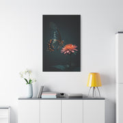 Swallowtail Butterfly and Pink Garden Flower Wall Art & Canvas Prints