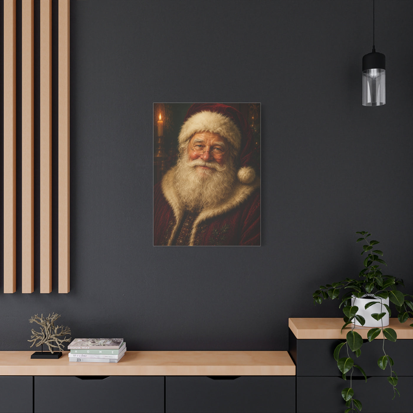 Grand Heirloom Santa Portrait Wall Art & Canvas Print