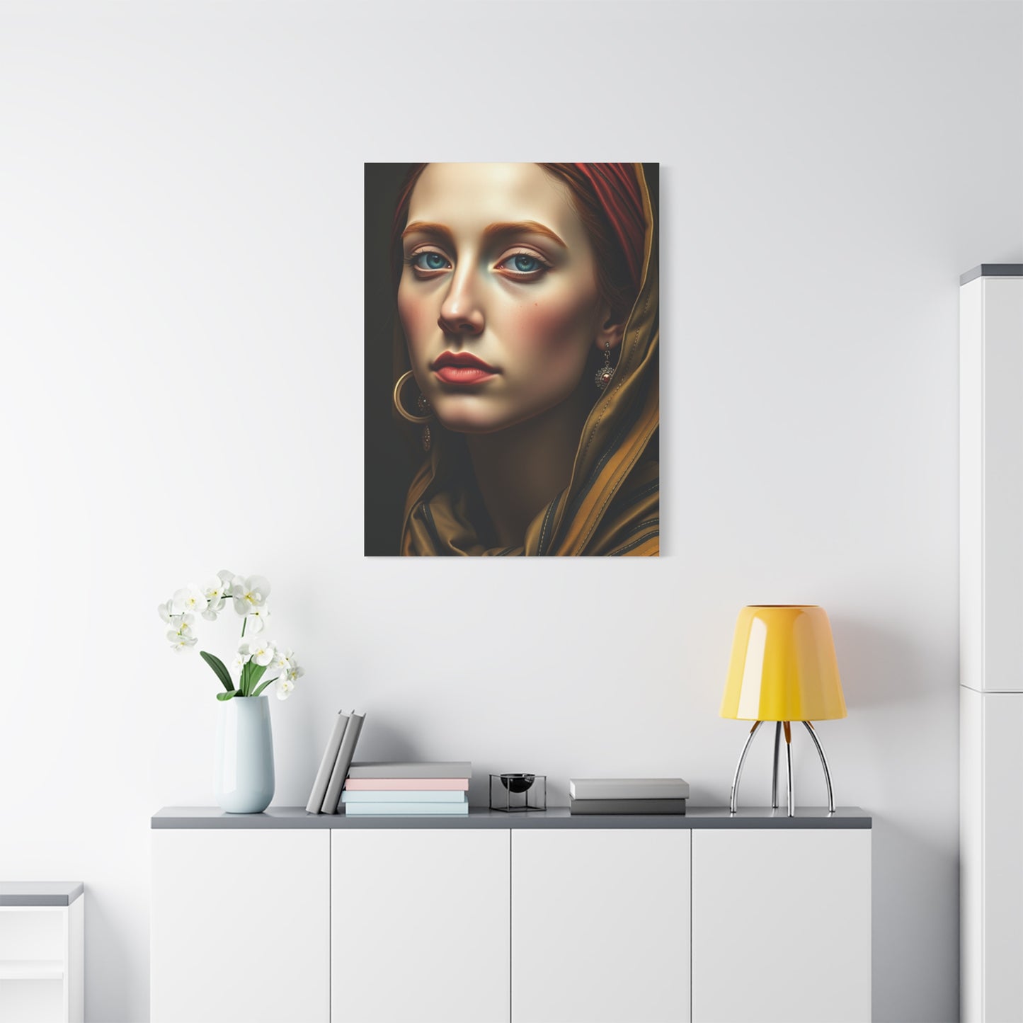 Graceful Contour Canvas Display