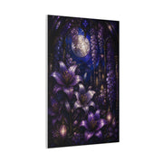 Stained Glass Violet Cathedral Garden Wall Art & Canvas Print