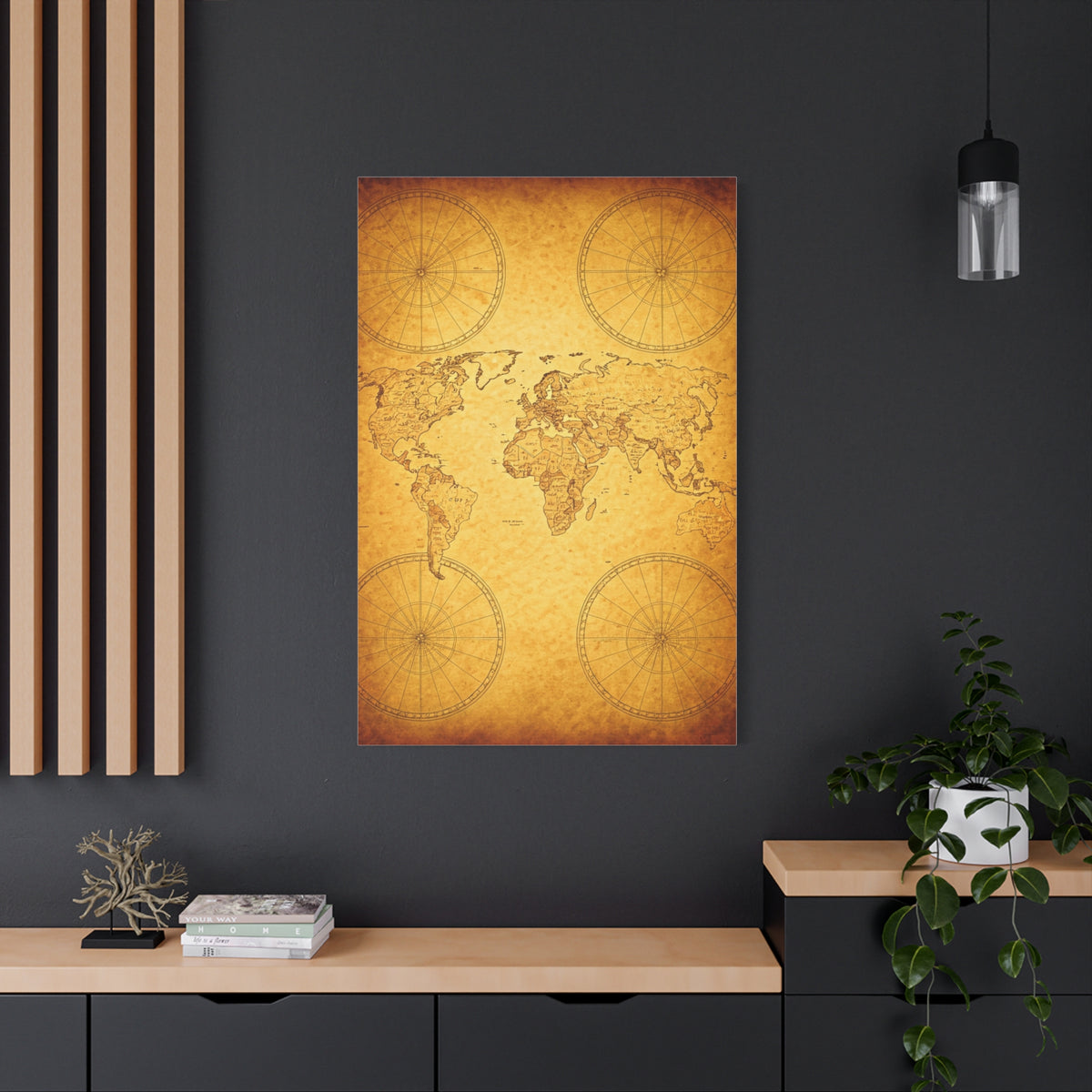 Golden Compass Mandala Art Deco Wall Art & Canvas Prints