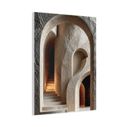 Sculptural Archway Minimalism Wall Art & Canvas Print
