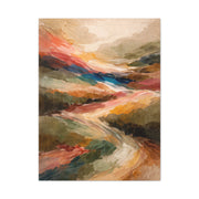 Warm Earthy Wabi-Sabi Abstract Landscape Wall Art & Canvas Print