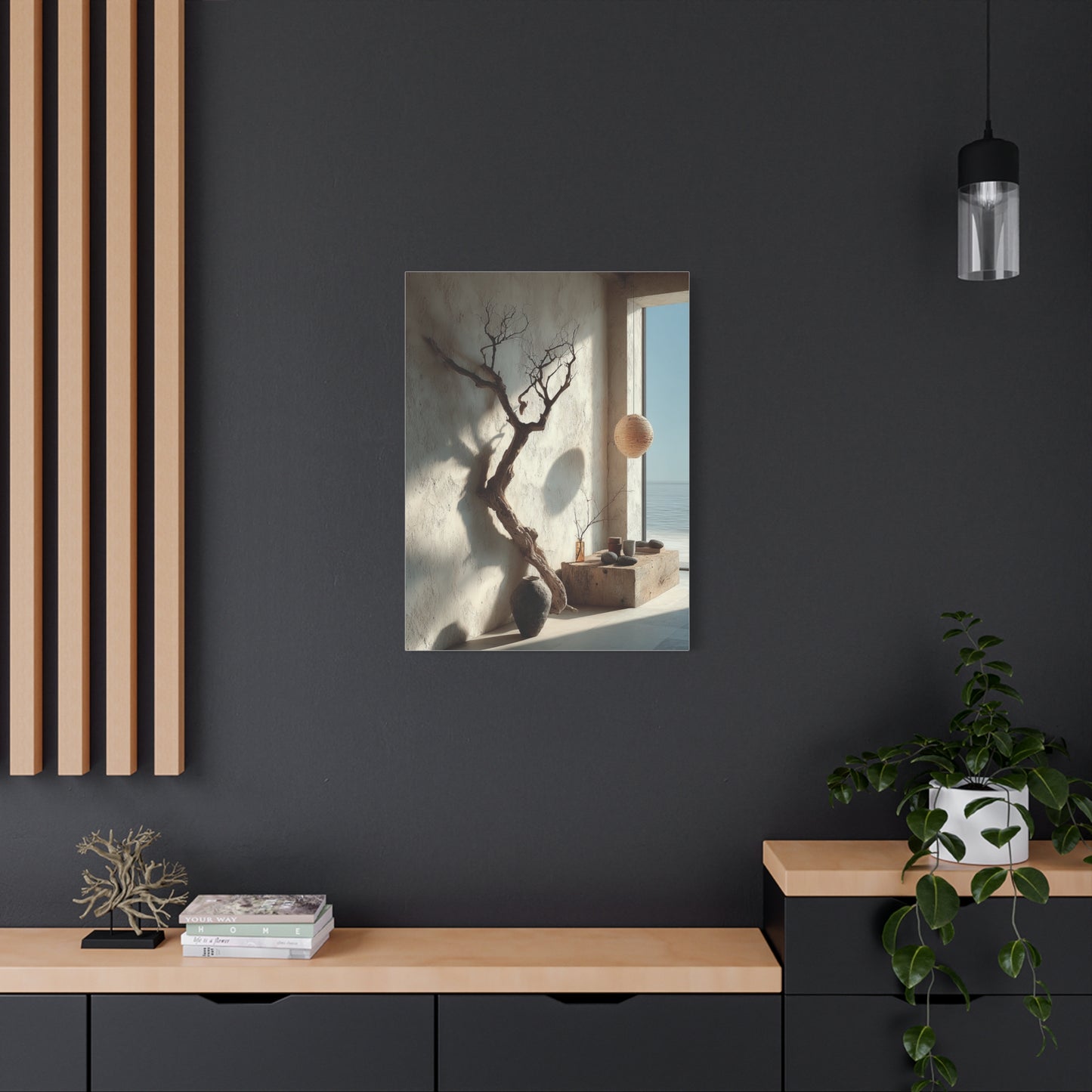 Wabi-Sabi Driftwood Interior Wall Art & Canvas Print
