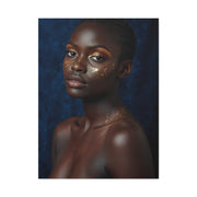 Minimal Gold Highlight Portrait Wall Art & Canvas Print
