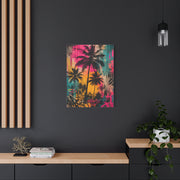 Urban Tropical Graffiti Palm Statement Tropical Wall Art & Canvas Print