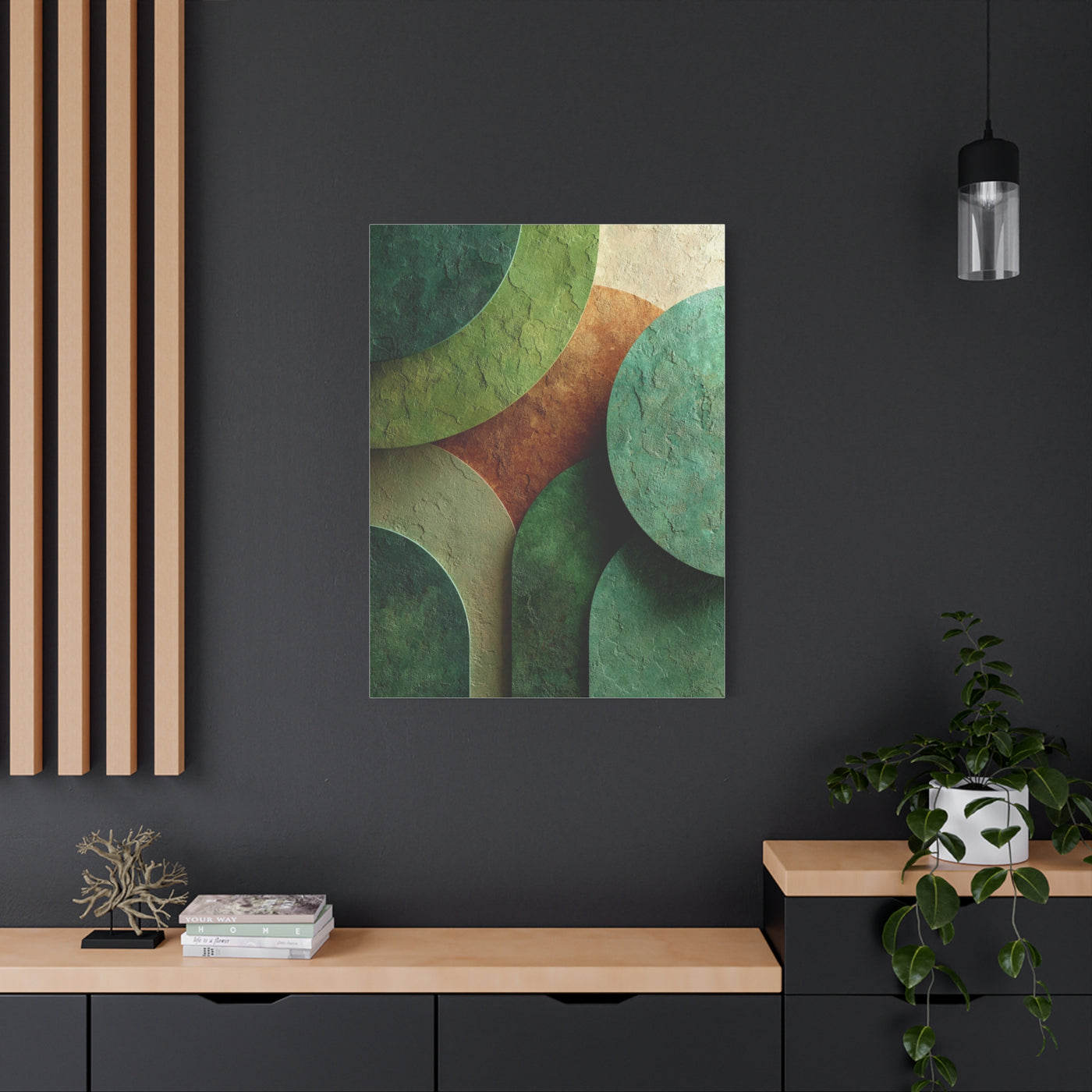 Sage Limewash Organic Green Abstract Wall Art & Canvas Print