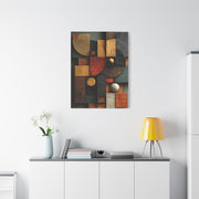 Sculptural Geometric Panel Abstract Wall Art & Canvas Print