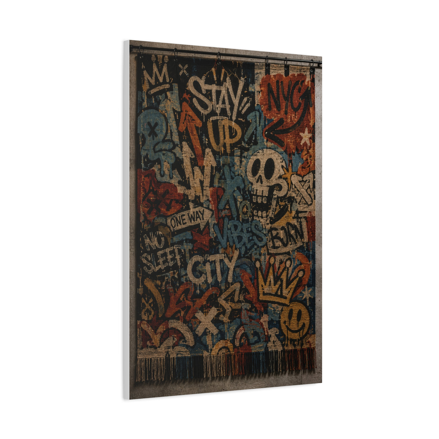 Graffiti Tapestry Collage Street Wall Art & Canvas Print