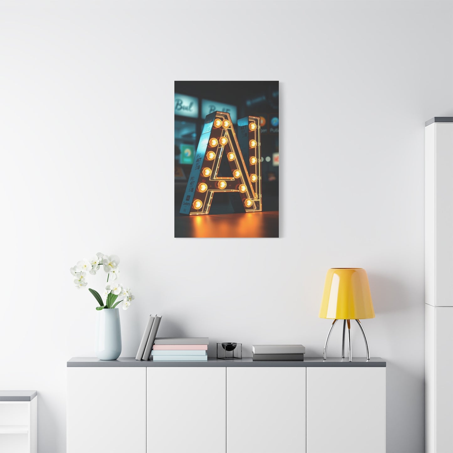 Masterpiece A Alphabet & Letter Art Vision Wall Art & Canvas Print