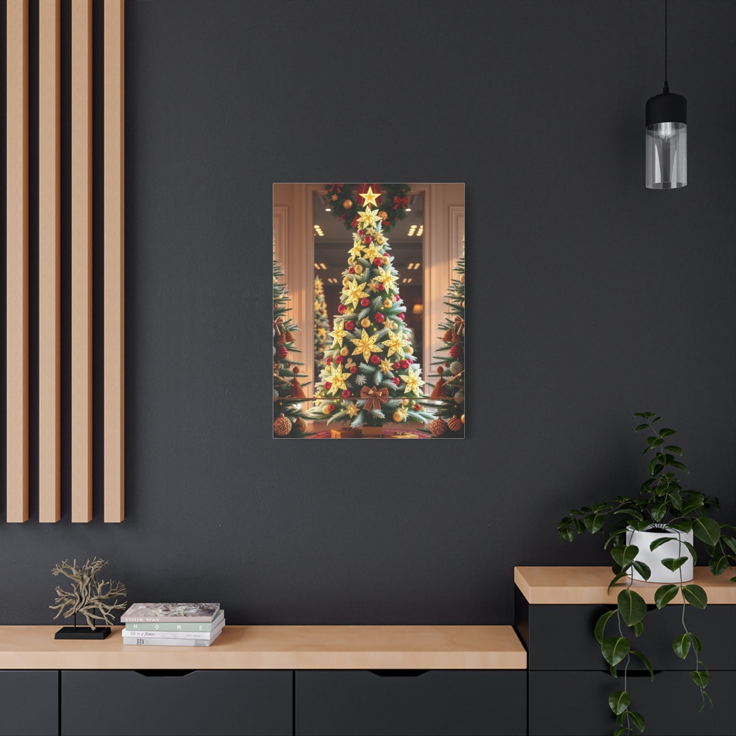 Supreme Christmas Trees & Wreath Art Collection Wall Art & Canvas Print
