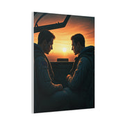 Sunset Cockpit Connection Wall Art & Canvas Prints
