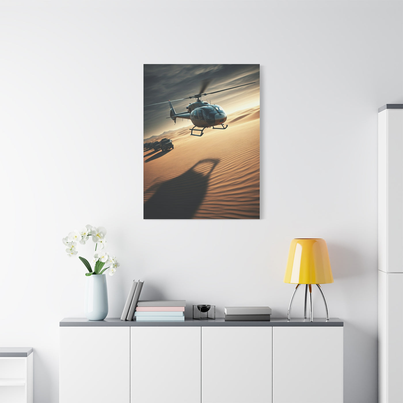 Desert Helicopter Expedition Wall Art & Canvas Prints