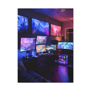 Neon Fantasy Gaming Room Wall Art & Canvas Print