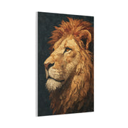 Textured Lion Portrait Painterly Close-Up Wall Art & Canvas Print