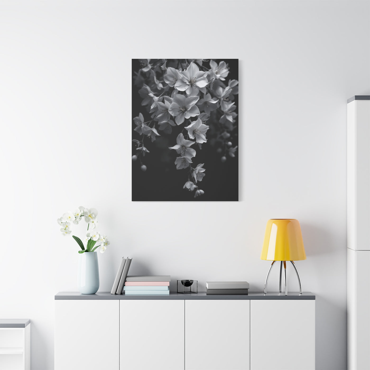 Cascading Cherry Blossom Branch Wall Art & Canvas Prints