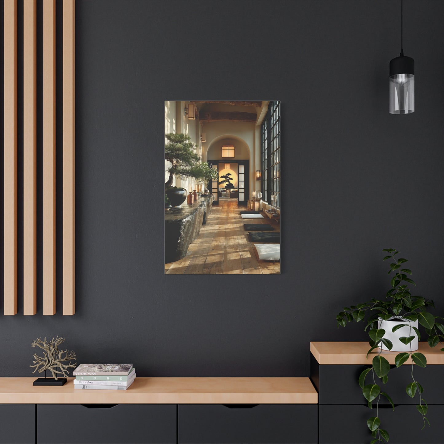 Japanese Minimal Hallway Interior Wall Art & Canvas Print