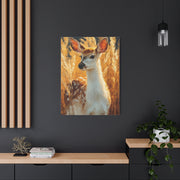 Celestial Moonlit Stag Wall Art & Canvas Print