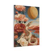 Celestial Desert Snake Folk Wall Art & Canvas Print