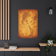 Antique Treasure World Map Wall Art & Canvas Prints