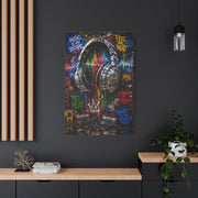 Graffiti Headphones Music Street Wall Art & Canvas Print