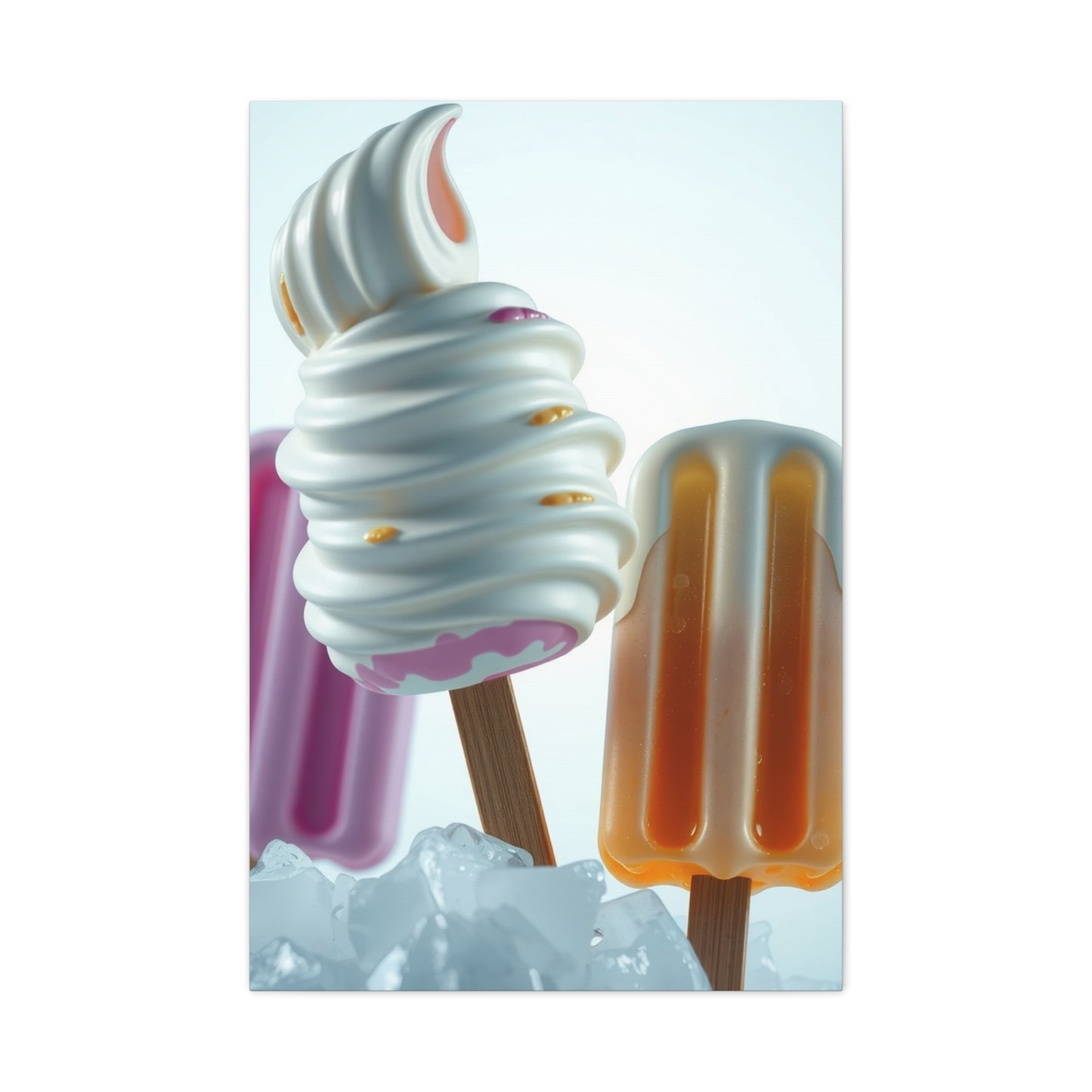 Ice Cream & Popsicle Art Supreme Canvas Wall Art & Canvas Print