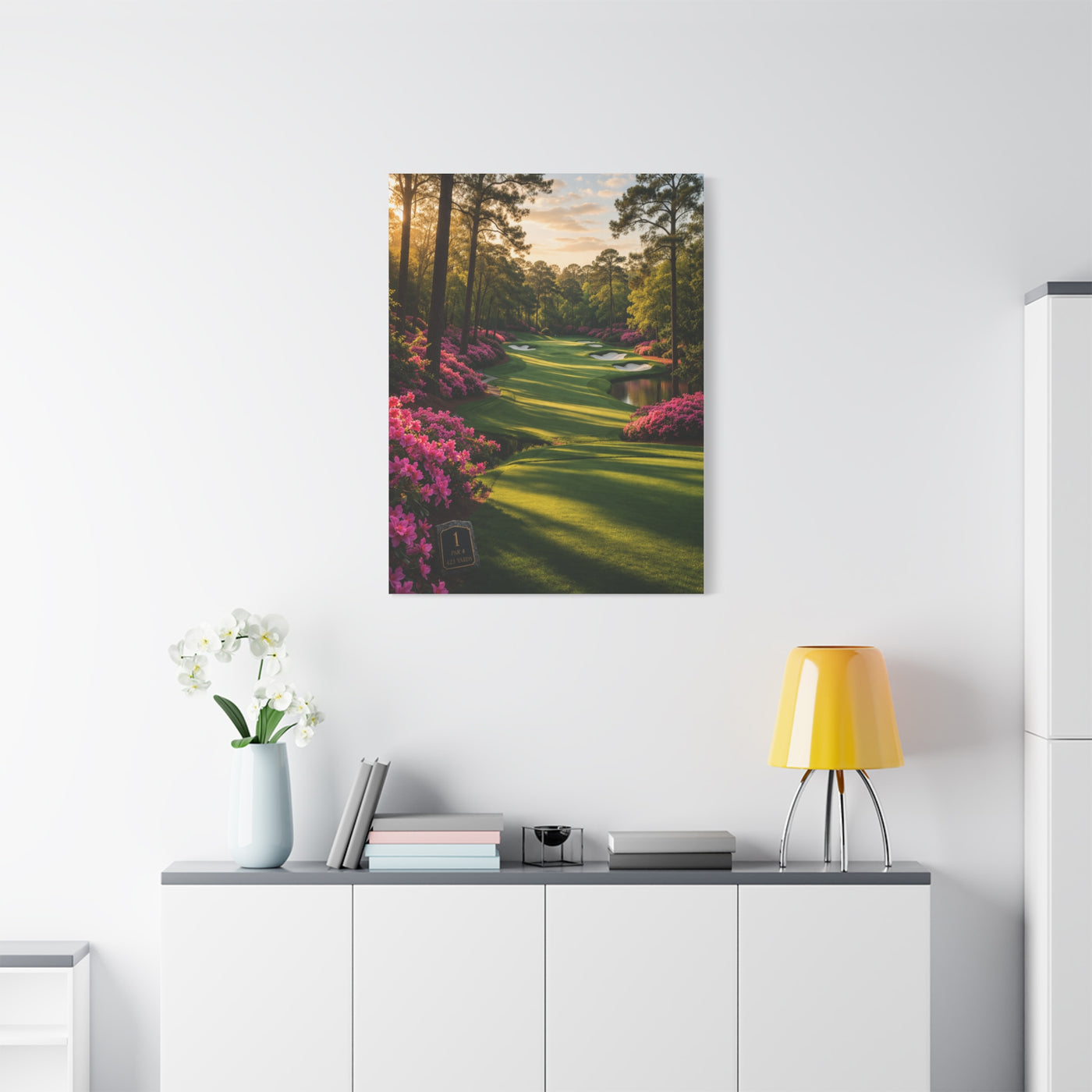 Championship Spring Azalea Golf Course Wall Art & Canvas Print