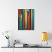 Industrial Architectural Color Block Wall Art & Canvas Print