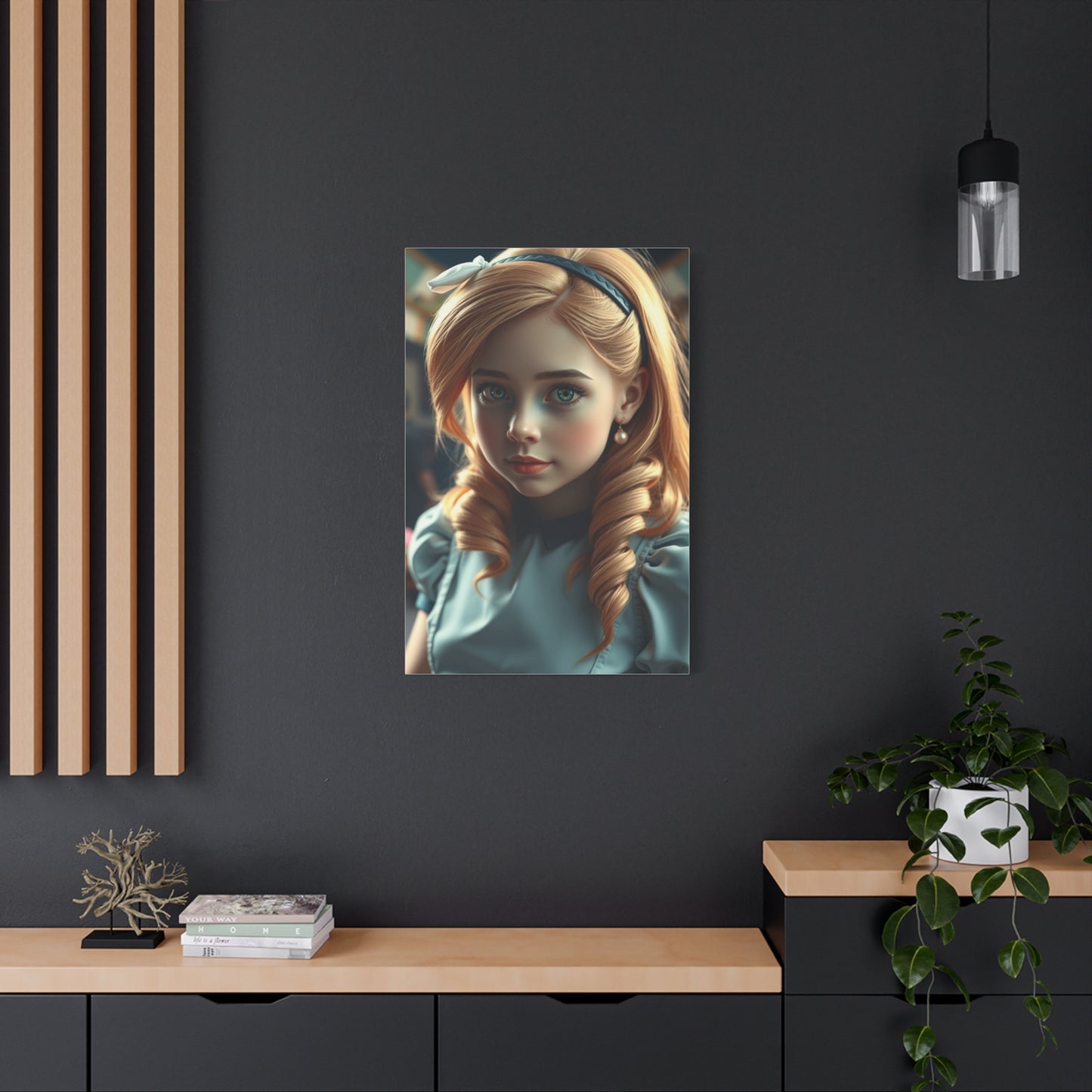 Alice In Wonderland Characters Art Refined Canvas Wall Art & Canvas Print
