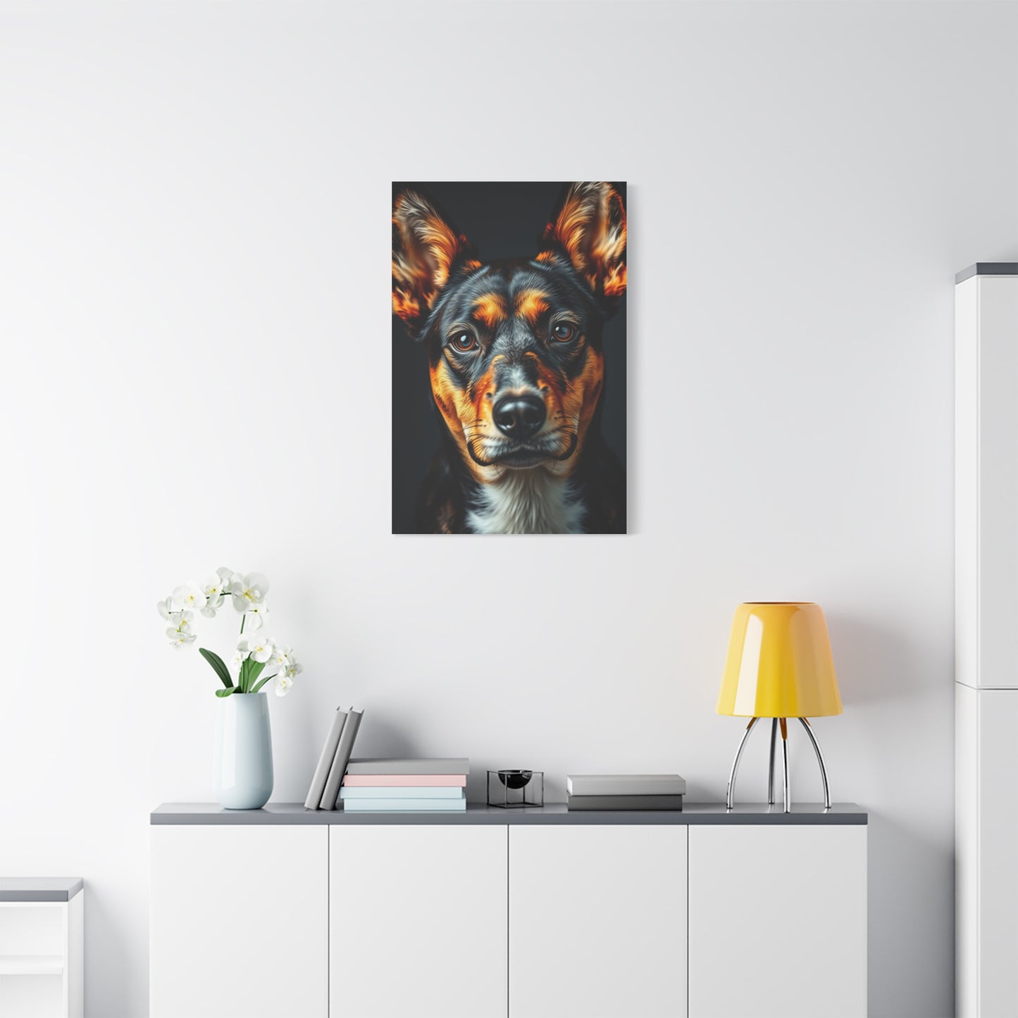 Vision Black and Tan Art Art Wall Art & Canvas Print