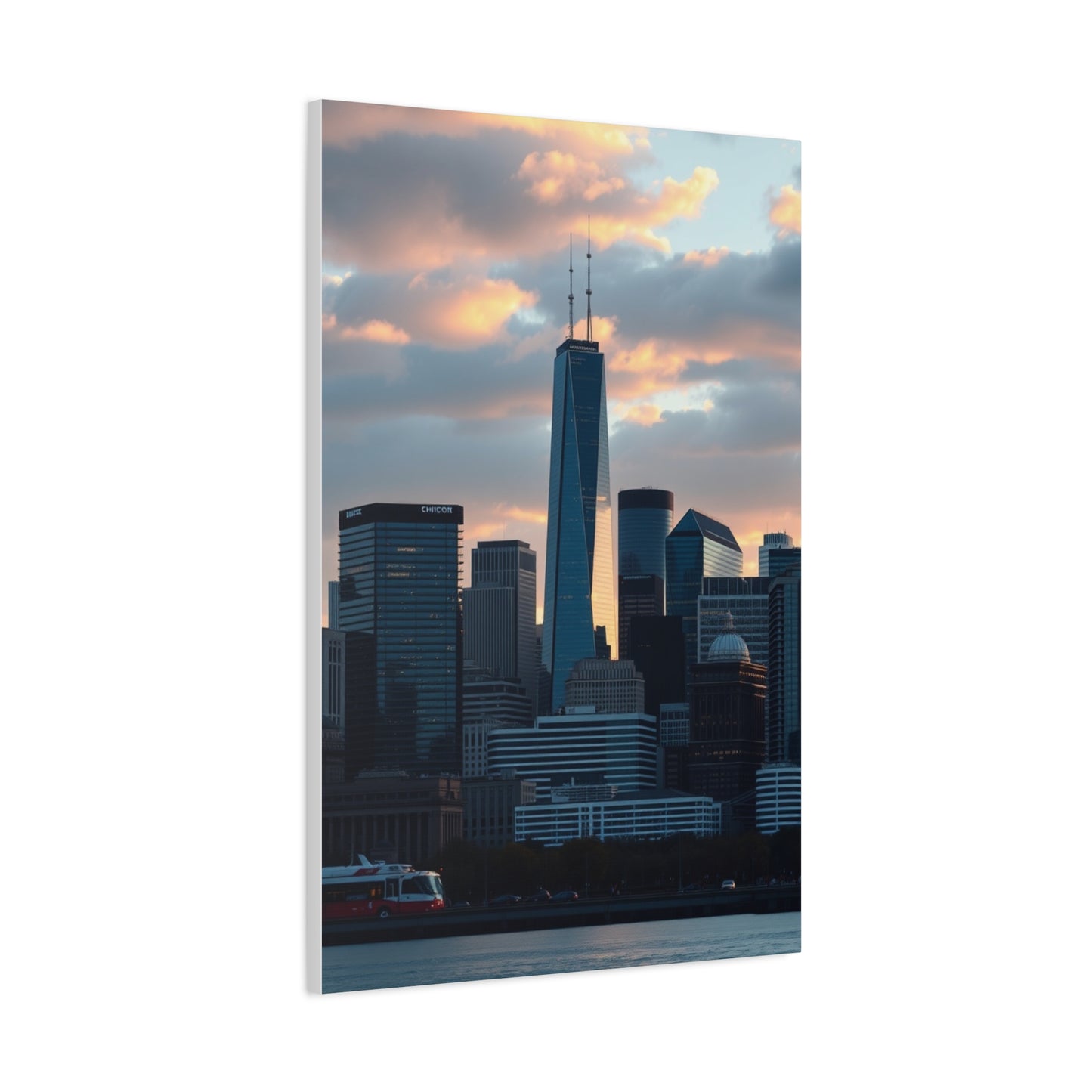 Chicago Skylines Art Canvas Art 8 Wall Art & Canvas Print