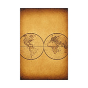 Twin Hemisphere Antique World Map Wall Art & Canvas Prints