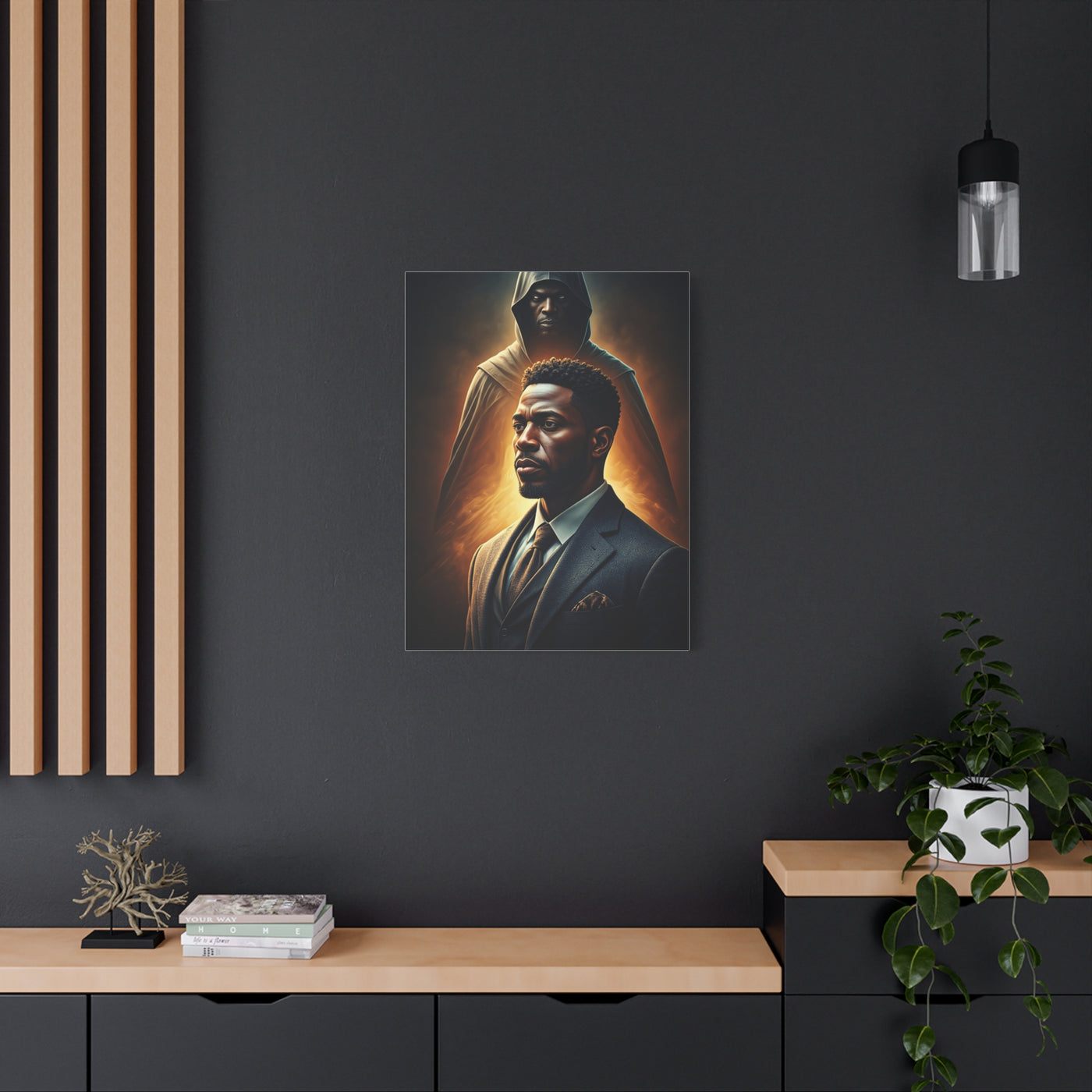 Shadow Guardian Portrait Wall Art & Canvas Prints
