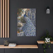 Mediterranean Ceramic Garden Peacock Wall Art & Canvas Print