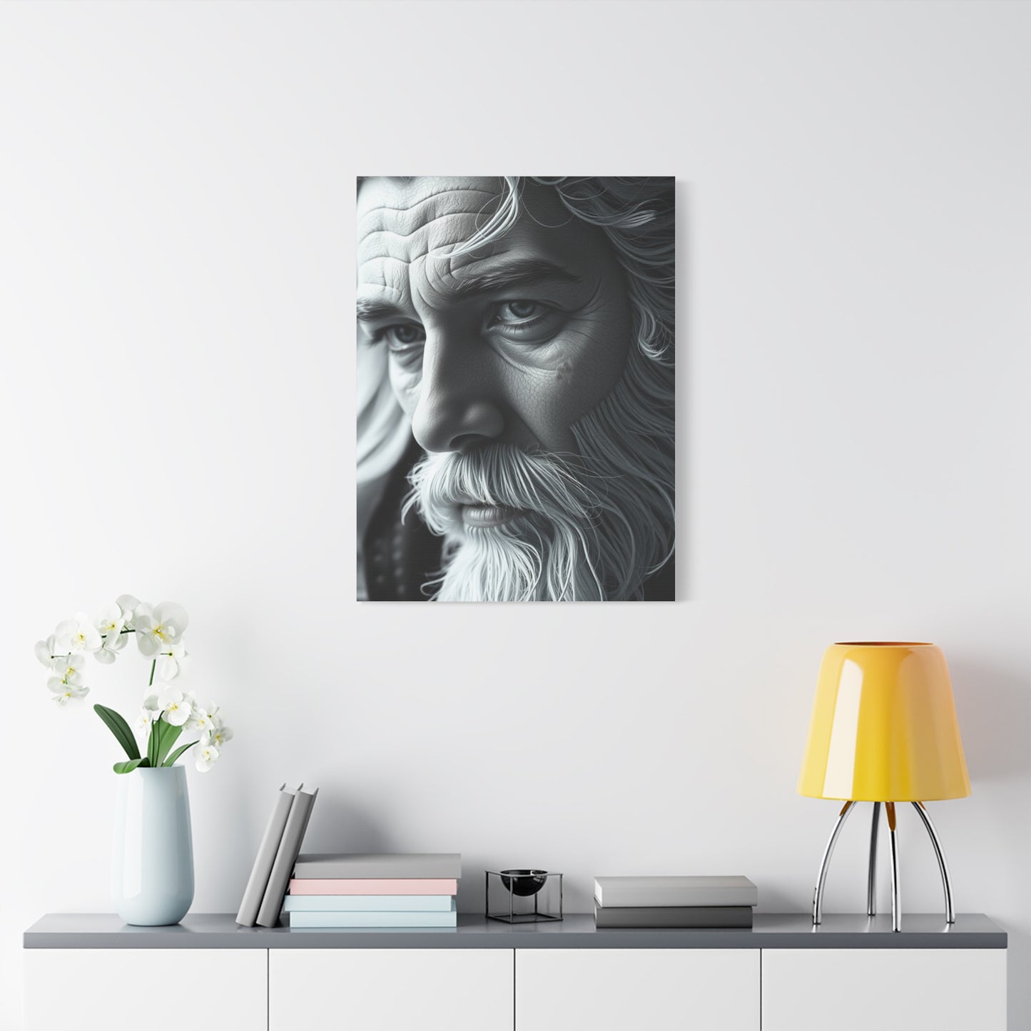 Gray & White Art Supreme Canvas Gallery Wall Art & Canvas Print