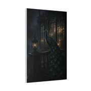 Gothic Night Peacock Balcony Wall Art & Canvas Print