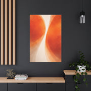 Dual Orange Flow Abstract Composition Wall Art & Canvas Print