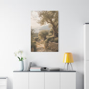 Olive Grove Coastal Serenity Wall Art & Canvas Print