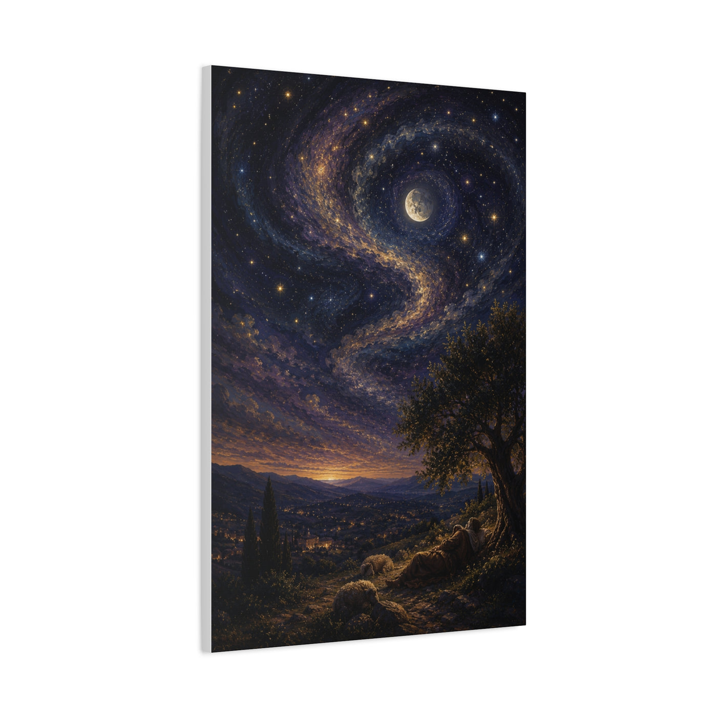 Psalm 8 Celestial Wonder Scripture Wall Art & Canvas Print