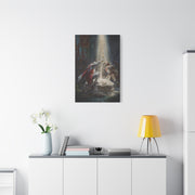 Knights Witness the Miracle of Excalibur Wall Art & Canvas Print