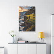 Cliffside Ocean Golf Green Wall Art & Canvas Print