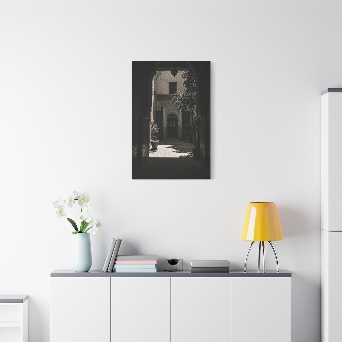 Moorish Courtyard Archway Light Wall Art & Canvas Prints