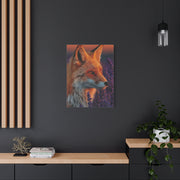 Lavender Field Fox Sunrise Wall Art & Canvas Print