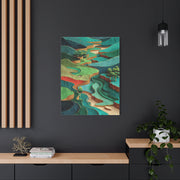 Sculpted Golf Terrain Abstract Wall Art & Canvas Print