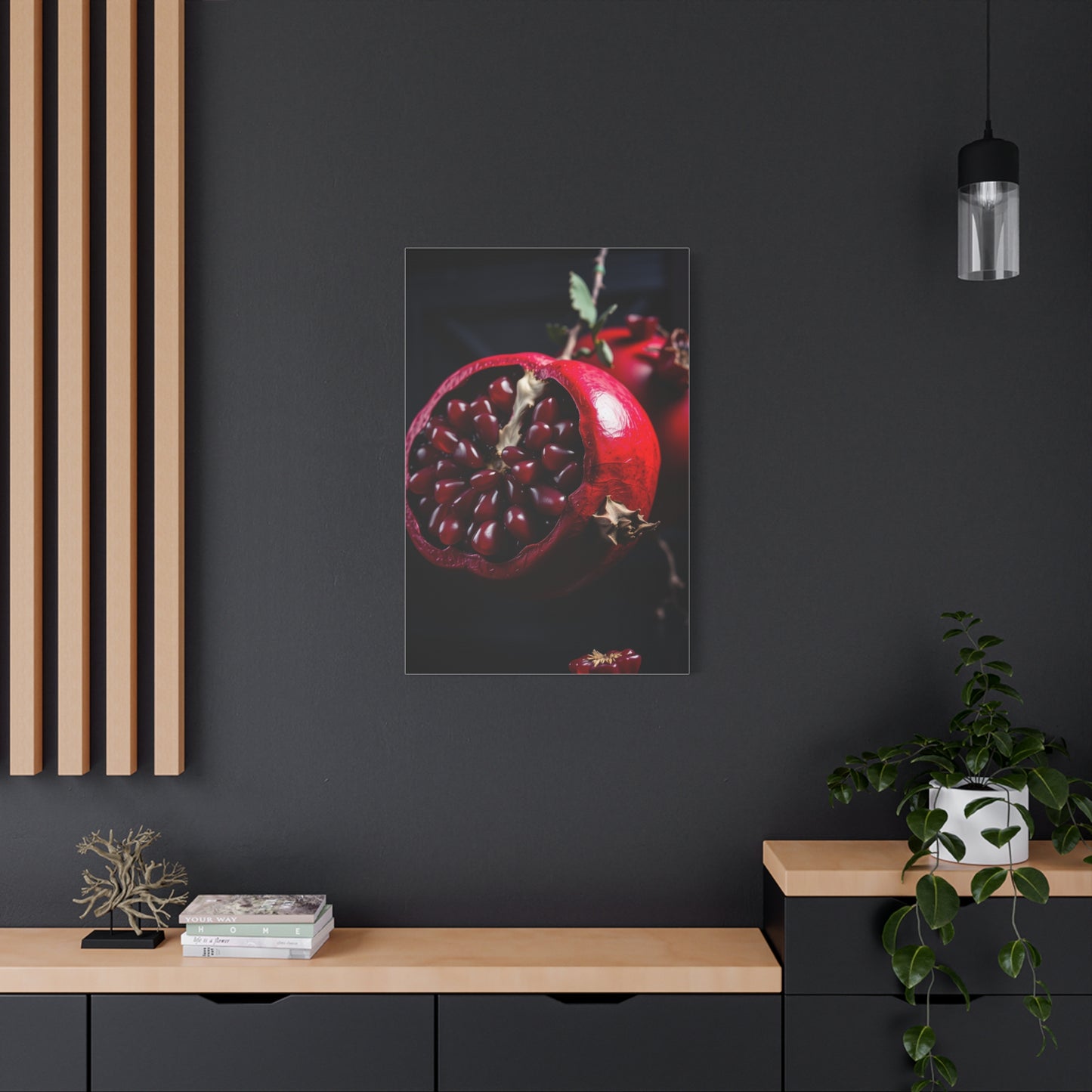 Crimson Obsidian Canvas